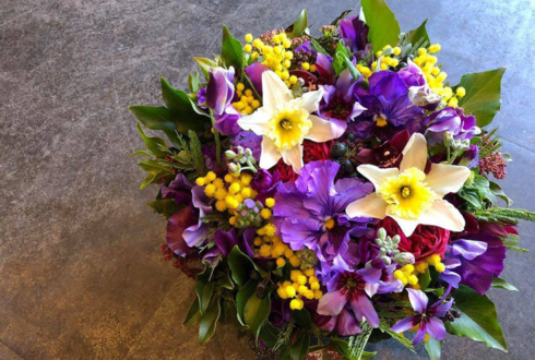 八王子市 誕生日プレゼント 紫の花