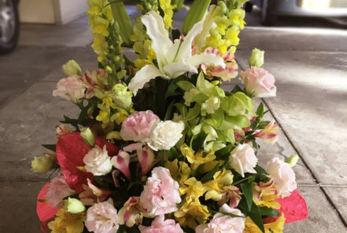 江東区有明 金婚式結婚記念日50周年祝いパステル調の花