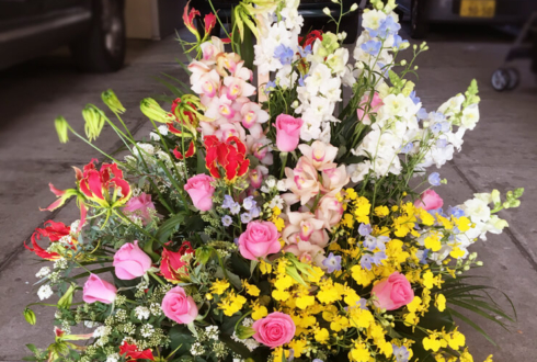 学芸大学駅 aman治療院様の開院祝い花