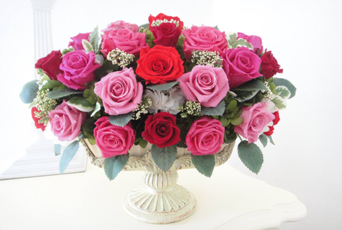 東久留米市 結婚記念日40周年 ルビー婚式にプレゼントされた花