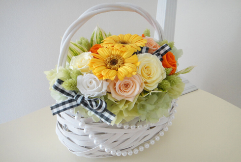 江東区 誕生日祝い花 プリザーブドフラワー