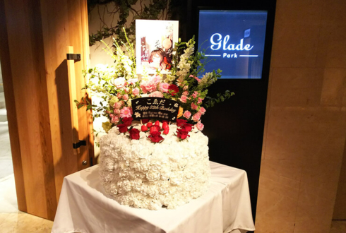 新宿GladePark こゑだ様のバースデーイベント フラワーケーキ