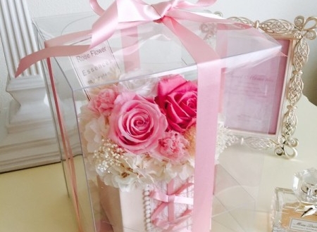港区 プロポーズにサプライズプレゼントの花 プリザーブドフラワー