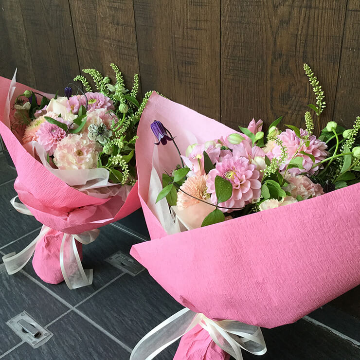明治記念館 結婚式両親贈呈用花束