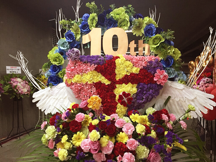 東京ドーム ももいろクローバーZ様の10周年記念ライブフラスタ