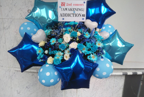 新宿ReNY ADDICTION様の2ndコンサート公演祝いバルーンスタンド花