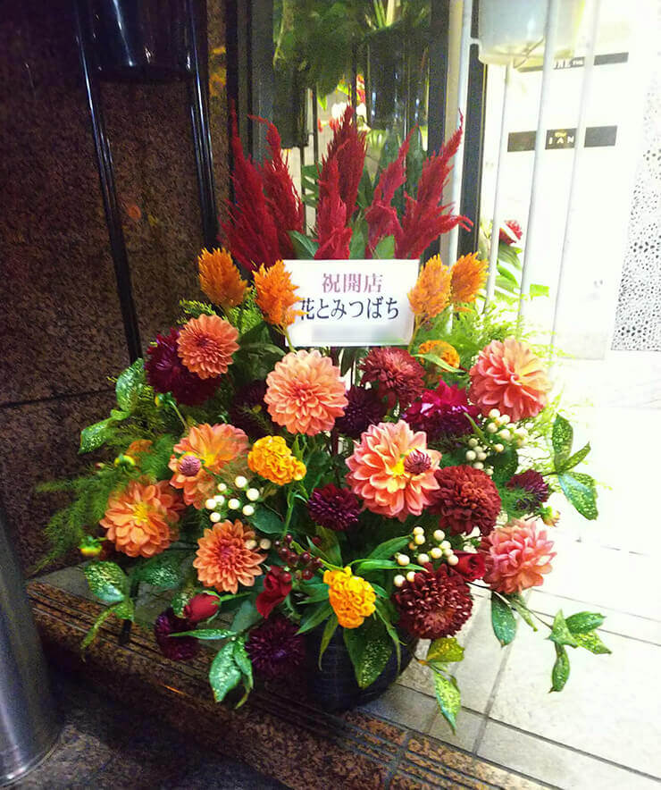 六本木 花とみつばち様の開店祝い花