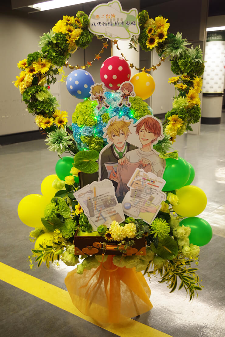 さいたまスーパーアリーナ DRAMATIC STARS柏木翼役 八代拓様のSideM4th出演祝いリースフラスタ
