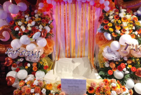 H@ng_oveR 黒住崇様&有馬拓海様の合同聖誕祭祝い連結アーチ @渋谷Freedom
