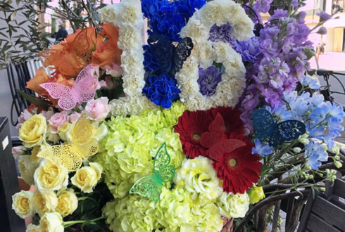 清水佐紀様 須藤茉麻様 熊井友理奈のFCイベント開催祝い花 @TOKYO FM HALL 【 #ヲモヒヲカタチニ 】