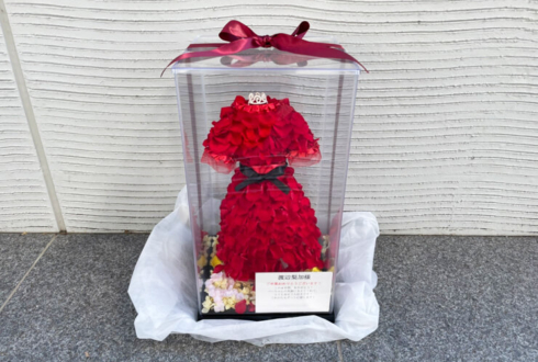 櫻坂46 渡辺梨加様のライブ公演祝い花 衣装モチーフミニトルソーアレンジ @日本武道館