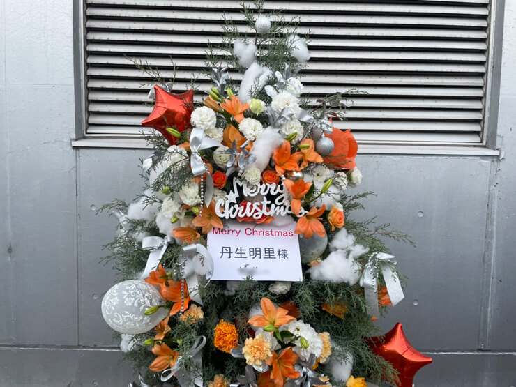 日向坂46 丹生明里様のクリスマスライブ『ひなくり2021』公演祝いXmasツリーフラスタ @幕張メッセ