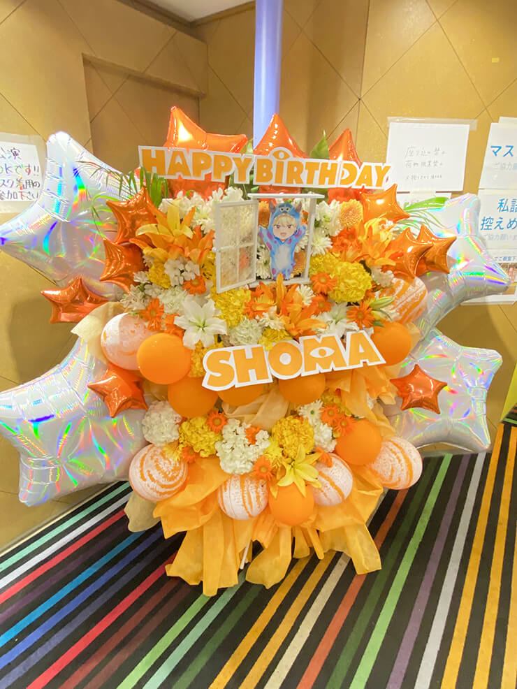 One-X 小室翔真様の生誕祭祝い3基連結フラスタ @池袋AK