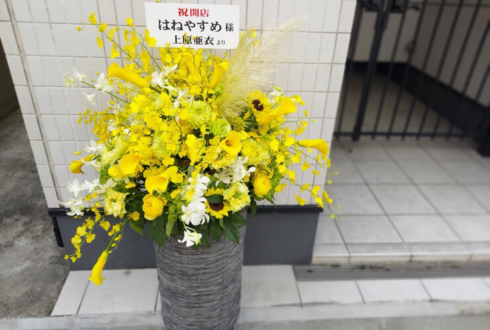 辰巳シーナ様オーナー『はねやすめ』様の開店祝い花 @横浜