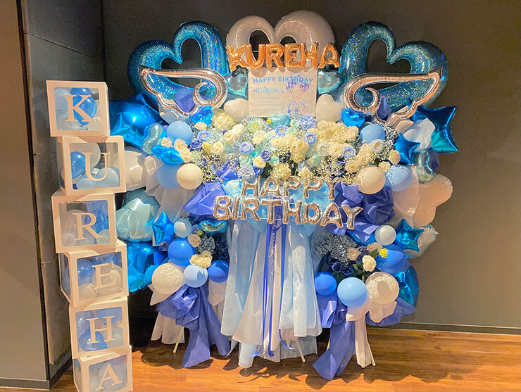 くれよんちゅ～どく 青猫くれは様の生誕祭祝い3基連結フラスタ @GRIT at SHIBUYA