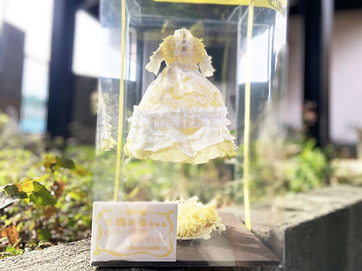 Appare! 七瀬れあ様のソロライブ公演祝い花 衣装再現プリザーブドフラワーミニトルソーアレンジ @Veats Shibuya