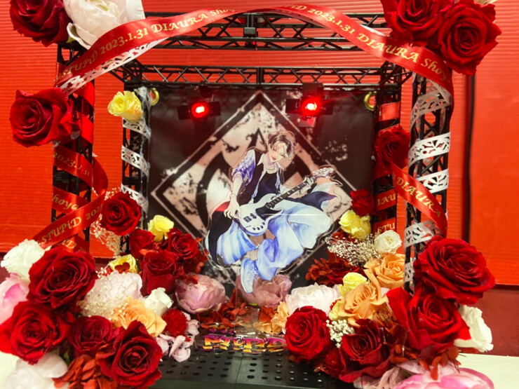 DIAURA 翔也様の生誕祭祝い花 ステージジオラマ装飾 @新宿BLAZE