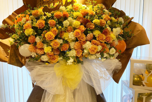 荻野由佳様の生誕祭祝い連結フラスタ&花束&花冠 @SHIBUYA DIVE