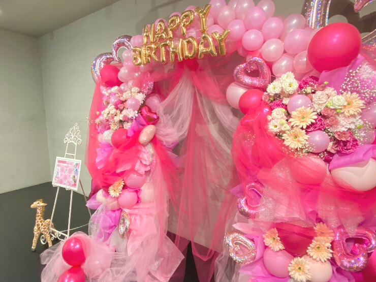 JAPANARIZM 奥愛梨様の生誕祭祝い連結アーチ @SHIBUYA VIDENT