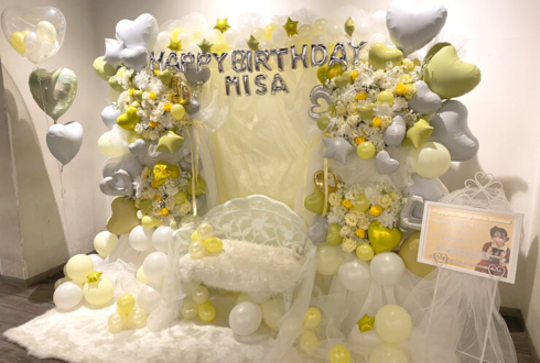 UPローチ 星野みさ様の生誕祭祝いバルーン連結アーチ @SHIBUYA DESEO