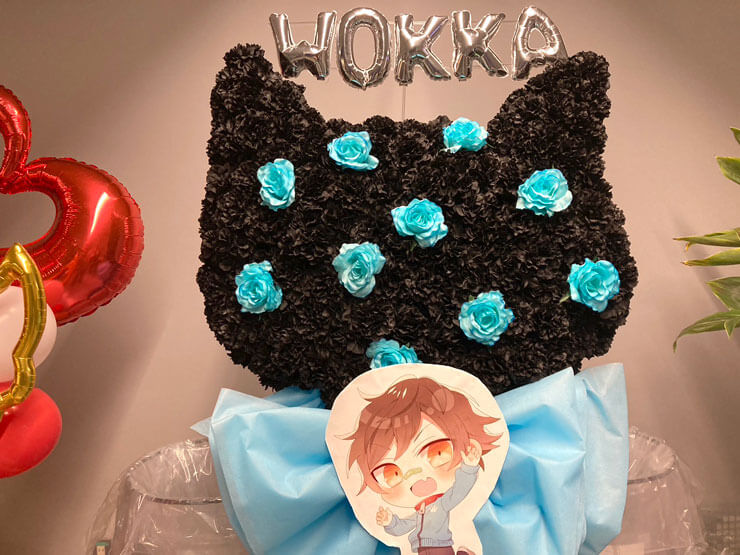 Wokka様の #CRフェス 出演祝い黒猫モチーフフラスタ @さいたまスーパーアリーナ