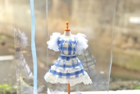 日向坂46 金村美玖様のリアルミーグリ祝い花 衣装再現プリザーブドフラワーミニトルソーアレンジ @京都パルスプラザ