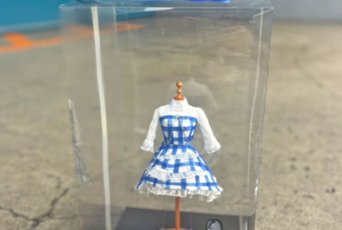日向坂46 松田好花様のリアルミーグリ祝い花 衣装再現プリザーブドフラワーミニトルソーアレンジ @幕張メッセ