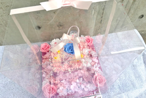 櫻坂46 田村保乃様のリアルミーグリ祝い花 ガラスの靴アレンジ @幕張メッセ