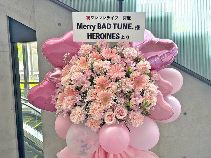 Merry BAD TUNE.様のライブ公演祝いフラスタ @EX THEATER ROPPONGI