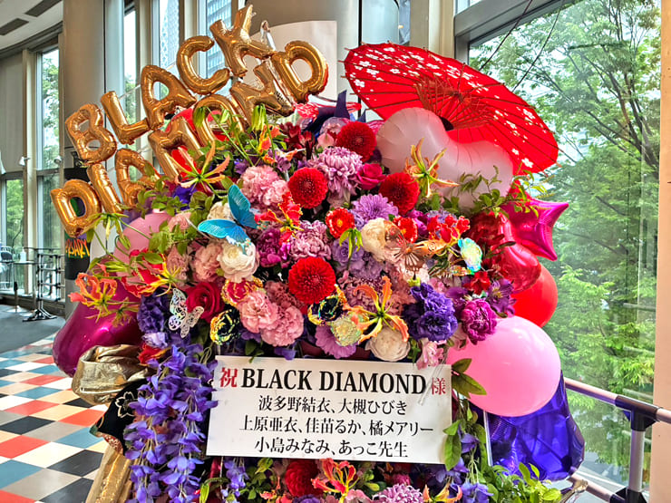 BLACK DIAMOND様のライブ公演祝いフラスタ @新宿ReNY