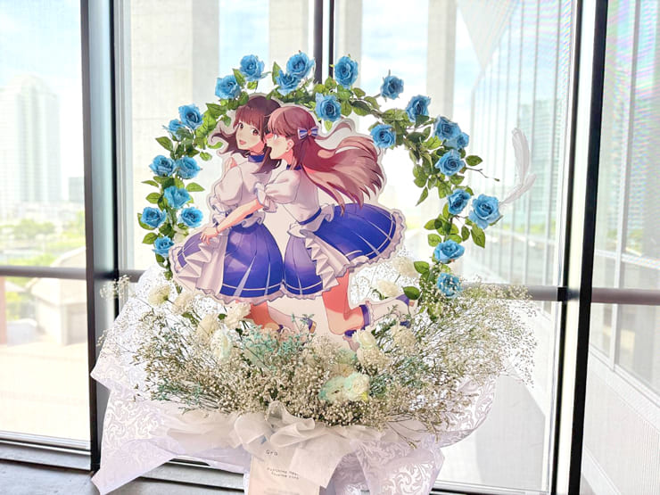 藤島慈様 月音こな様の #蓮ノ空 4th 102期卒業公演祝いリースフラスタ @Kアリーナ横浜