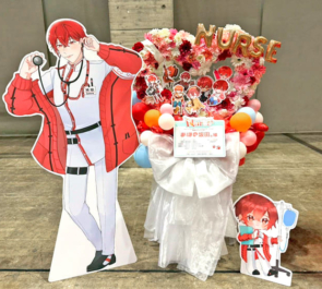 あほの坂田。様のライブ公演祝いハートリースフラスタ @幕張メッセ