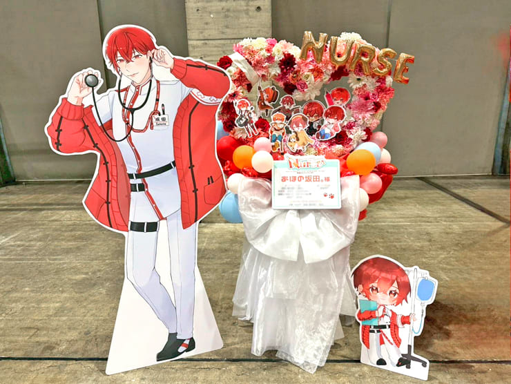あほの坂田。様のライブ公演祝いハートリースフラスタ @幕張メッセ