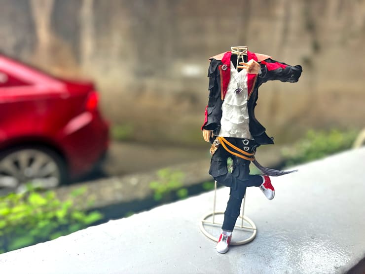 伏見ガク様の伏見ガクエスト公演祝い花 初期衣装再現プリザーブドフラワーミニトルソーアレンジ @愛知県芸術劇場 【花屋店頭展示】