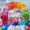 風神RIZING！ 若草あおい様 酒井広大様のライブ公演祝いグラデーションリースフラスタ @GARDEN新木場FACTORY
