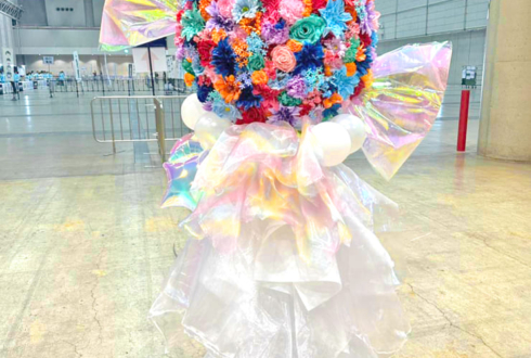 CANDY TUNE様のライブ公演祝いキャンディモチーフフラスタ @幕張メッセ