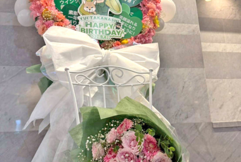ラフ×ラフ 高梨結様の生誕祭祝いリースフラスタ&花束 @スパイラルホール