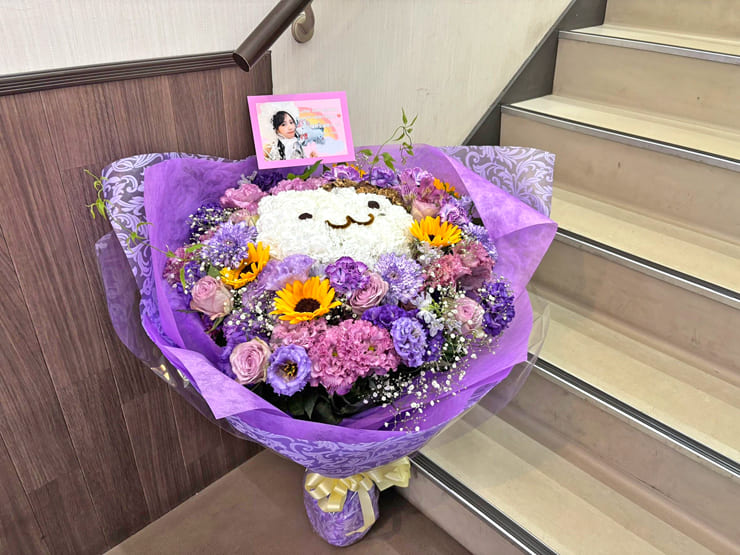 FRUITS ZIPPER 仲川瑠夏様の生誕祭祝い花束 ハムカツ（ハムスター）モチーフ @豊洲PIT