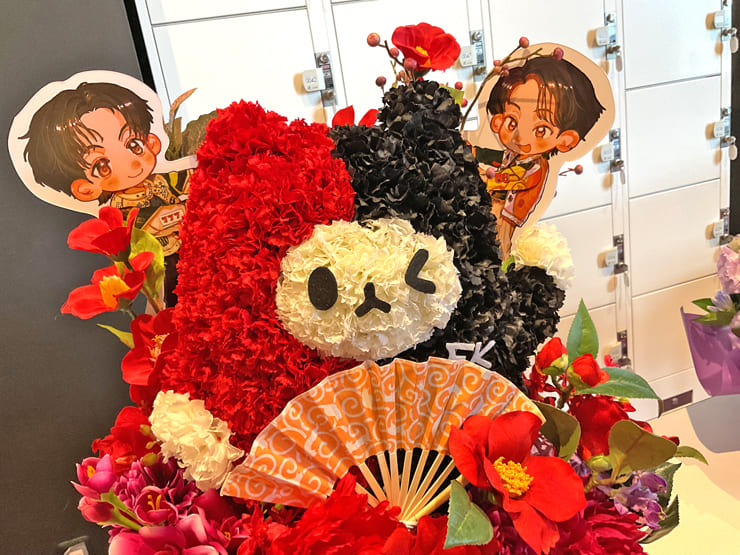 ファースト=カナパン・プイトラクーン様 カオタン=タナワット・ラッタナキットパイサーン様のファンミーティング開催祝い花 ユズムムモチーフアレンジ @COOL JAPAN PARK OSAKA