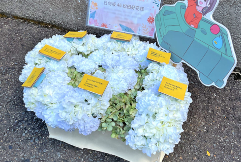 日向坂46 松田好花様のリアルミーグリ開催祝い花 @京都パルスプラザ