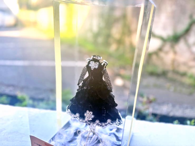 日向坂46 金村美玖様のリアルミーグリ開催祝い花 衣装再現プリザーブドフラワーミニトルソーアレンジ @京都パルスプラザ