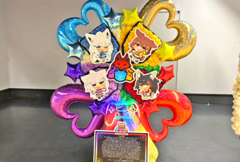 ホロライブゲーマーズ様の #超超超超ゲーマーズ2 出演祝いコントローラー十字キーモチーフフラスタ @さいたまスーパーアリーナ