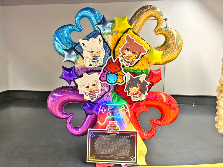 ホロライブゲーマーズ様の #超超超超ゲーマーズ2 出演祝いコントローラー十字キーモチーフフラスタ @さいたまスーパーアリーナ