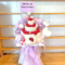 高塚智人様のBDイベント開催祝い花束組み込みバースデーケーキフラスタ @WITH HARAJUKU HALL