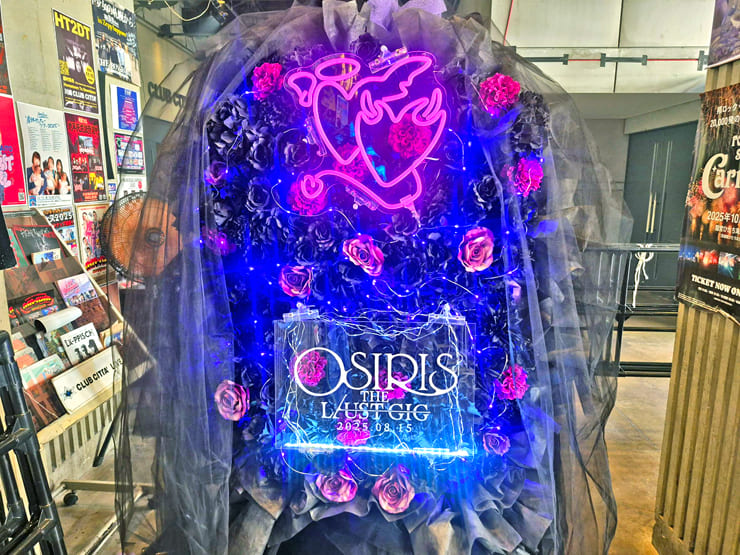 OSIRIS様のTHE LUST GIG公演祝いフラスタ @CLUB CITTA’