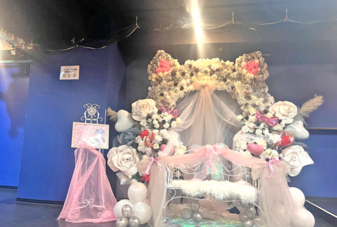 クライセカイ 夜叶めあ様の生誕祭祝い猫耳連結アーチ @aube shibuya