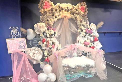 クライセカイ 夜叶めあ様の生誕祭祝い猫耳連結アーチ @aube shibuya