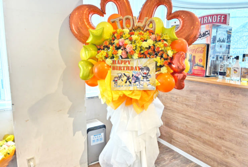 Lion net girl 夢咲とわ様の生誕祭祝いフラスタ&花束 @DESEOmini