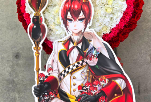 HEARTSLABYUL リドル・ローズハート様のツイステ 3DCGライブ出演祝いハートモチーフフラスタ @幕張メッセ