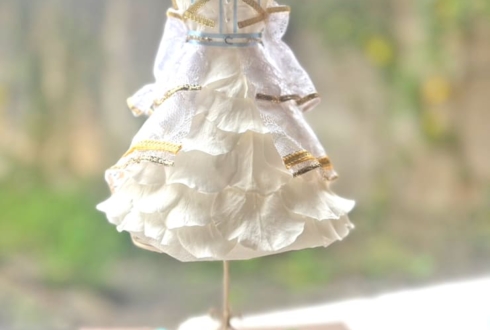 ハルニシオン 来海とい様の生誕祭祝い花 衣装再現プリザーブドフラワーミニトルソーアレンジ @代官山UNIT